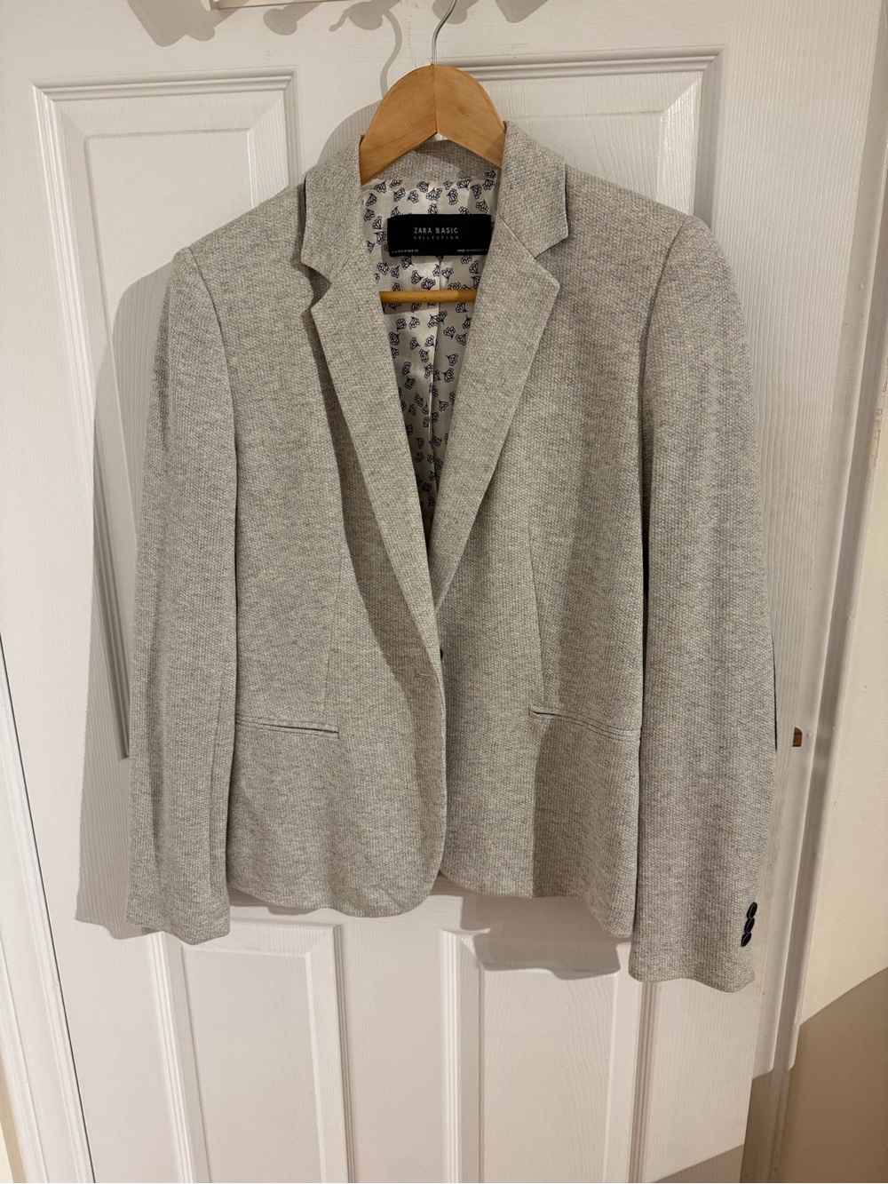 Zara Light Gray Women's Blazer Jacket- Size M- NWT
